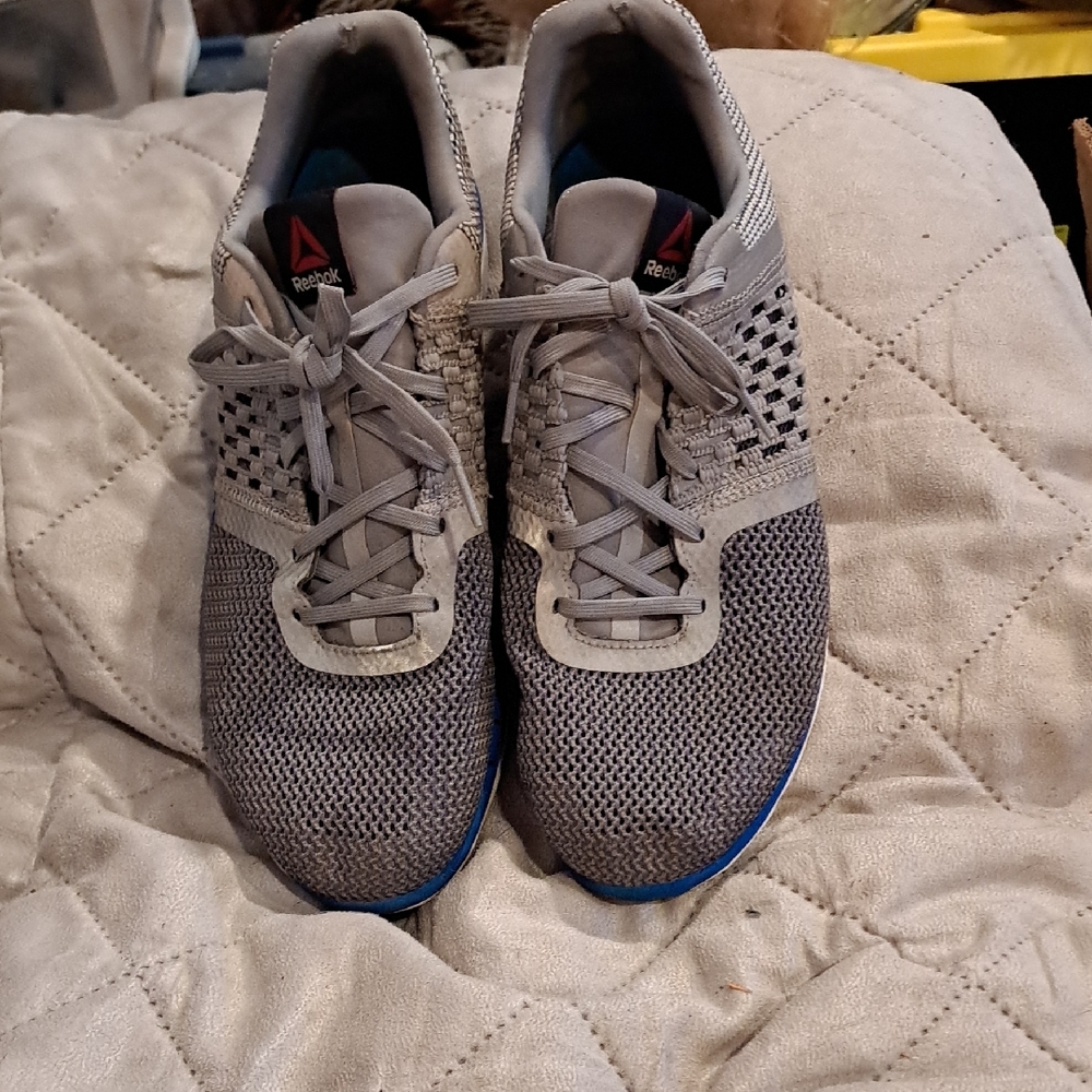 Reebok Gray Athletic Shoes with Breathable Mesh